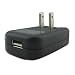 HK Travel US Plug USB Wall Charger Power Converter Adapter for Ipod Iphone MP3 MP4 Player Mobile Cell Phone