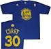 Golden State Warriors Stephen Curry Adidas Reebok Royal Blue T Shirt