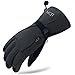 MCTi Waterproof Mens Ski Gloves Winter Warm 3M Thinsulate Snowboard Snowmobile Cold Weather Gloves Grey Large