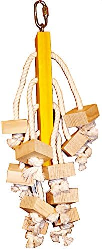 Rockos's Rainbow Sublle 15" X 5" bird toy