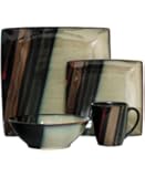 Sango Avanti 16-Piece Dinnerware Set, Black