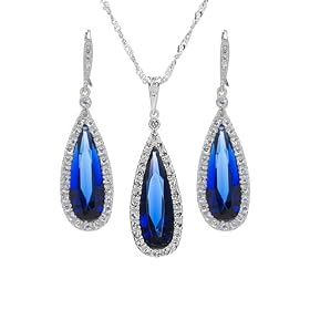 Gift Set: Avana's Faux Sapphire Jewelry Set by Emitations