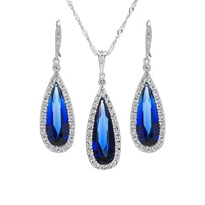 Gift Set: Avana's Faux Sapphire Jewelry Set by