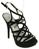 Anne Michelle Ignite-36 Strappy Sandal - Black