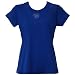 Milwaukee Brewers Ladies Rhinestone Glove Logo Fitted T-Shirt, Large