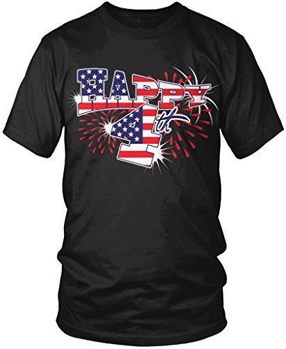 Happy 4th of July, Independence Day, Fireworks Men's T-shirt, Amdesco