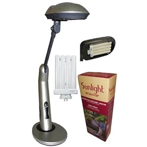 Sunlight Desk Lamp Natural Full Spectrum Sun Light. Simulates Daylight.Touch On/Off Switch.