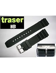 Traser Italian Rubber Watch Band 22mm
