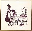 Eva Rosenstand Silhouette Girls Toilette Vanity Counted Cross Stitch Kit