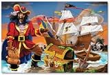 100 pc Pirate's Bounty Floor Puzzle - (Child)