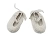 Oeuf Angel Slippers, White, 0-3 Months