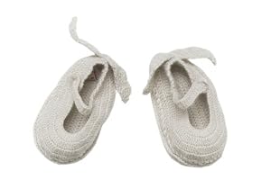 Oeuf Angel Slippers, White, 0-3 Months