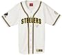 Pittsburgh Steelers White NFL Baseball Jersey