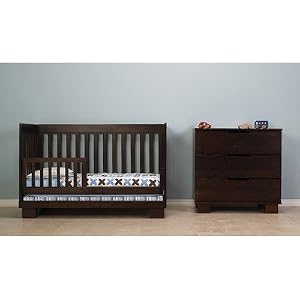 Mercer Two Piece Convertible Crib Set in Espresso