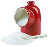 HIC Salt Cellar with Spoon, Porcelain, 4 X 3