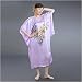 Maternity Sleepwear Pajamas by TexereSilk, 100% Silk, Hand Painted & Hand Dyed Art -- Parrots in Wisteria (One Size)