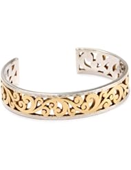 Lois Hill "Two-Tone Open Scroll" Small Cuff