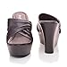 Open Toe Slip On Mule Strappy Platform Wedge Sandals