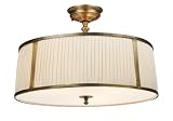 Elk 11055/4 Williamsport 3-Light Semi-Flush In Vintage Brass Patina