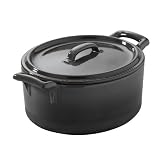 Revol Belle Cuisine 15.75-Ounce Cocotte With Lid, Slate