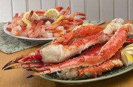 King Crab and Shrimp Platter - King Crab and Shrimp Platter with Lobster Bisque by King Crab Legs
