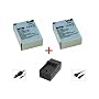 Cargador + 2x Bater�as AHDBT-301 para Gopro Hero3 &hellip de mr!tech
