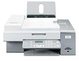 41xQOhv8dcL. SL160  Lexmark X6575 Tintenstrahl Multifunktionsgerät mit Wlan und Multi Kartenleser (Drucker, Scanner, Kopierer, Fax) weiß / silber