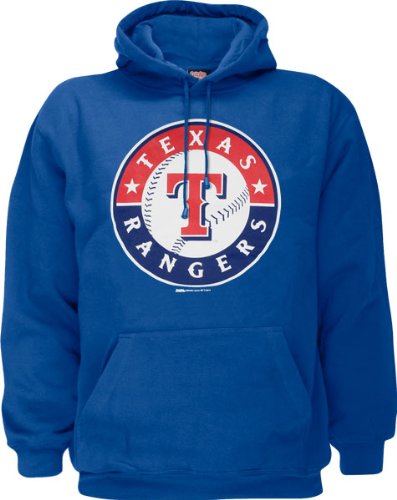 Texas Rangers Royal Primary Logo Hooded Sweatshirt
