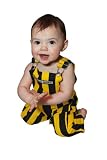 Infant Yellow/Black Game Bibs Overalls