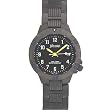 NICOLET Men's Ion Plated Black Over All Titanium Watch and Locking Crown. Model: NC-1018M