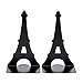 1pair Black Iron Tower Nonskid Bookends Book Rack Book Organizer Bookend Art