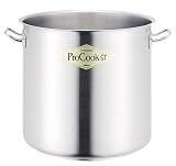 Pro Cookステン寸胴鍋 蓋なし 20cm IH対応