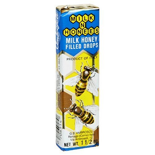 Ambrosoli Honees Milk-n-honees Drops, 1.5-ounce Packets (Pack of 24)