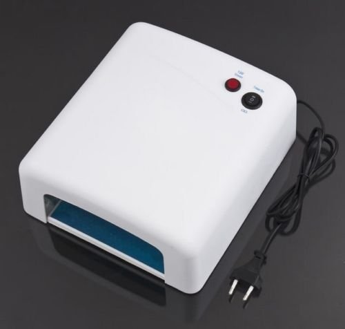 RioRand® Professional 36W 220V UV Nail Art Gel Curing Polish Light Dryer+4 Tube Lamp (WHITE)