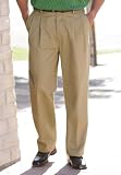 KingSize Premium Expandable Waist Double Pleated Khakis