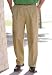 KingSize Premium Expandable Waist Double Pleated Khakis