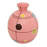 EXP Handmade Terracotta Vase - Pink Retro Dot Design