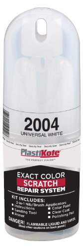 PlastiKote 2004 White Universal Scratch Repair Kit with 2-in-1 Applicator Pen
