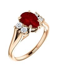 14K Rose Gold 9.00x6.00mm Pear Cut Chatham Created Ruby and Diamond Ring -- LIFETIME WARRANTY