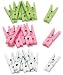 Mini Wooden Clips - White - 24 per package