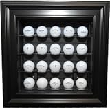 Cabinet Style 20 Golf Ball Display, Black