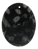 Bull's Eye Jasper - Oval Shape - 35X45mm 1.5mm Hole - Set of 3