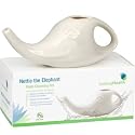 Ceramic Neti Pot | 50% Faster Flow than other Neti Pots | with 'Comfort Spout'