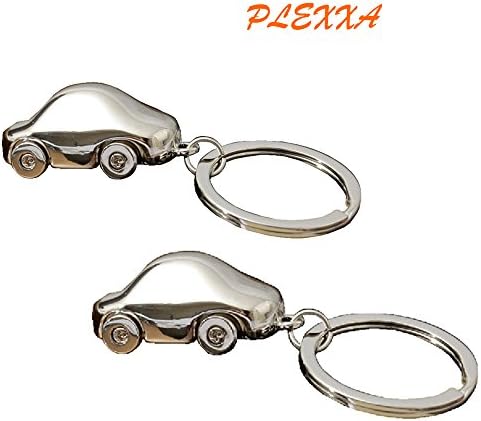 PLEXXA(TM) Car Shape Car Keyholder Keychain Key Ring (2PCs)