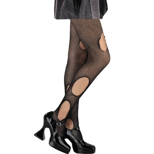 Disguise Costumes Large Holes Torn Fishnet Pantyhose, Adult