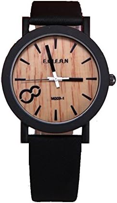 Wooden Relojes Quartz Men Watches Casual Leather Strap Wood Male Wrist watch