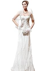 Beaded Lace Crystals Crystal Applique Chiffon/Taffeta/Tulle  Dress