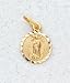 14 kt Gold Religious Medal - Our Lady of Guadalupe - Width: 9mm - In a Premium Black Box