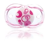 Produkt-Bild: RazBaby Keep-it-kleen SCHNULLER pink circles: schliesst, wenn er f&auml;llt