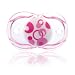 RaZbaby Keep-it-Kleen Pacifier - Pink Circles